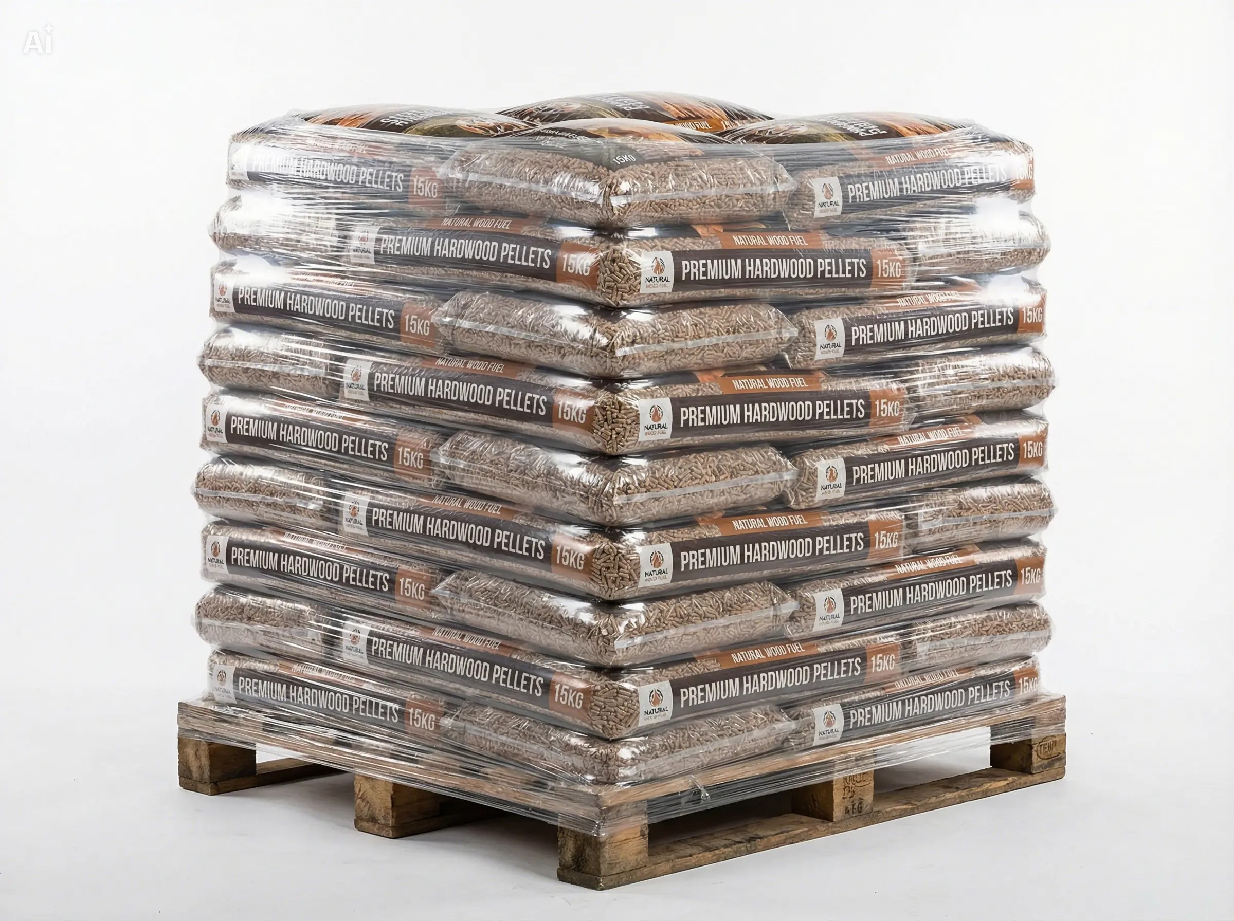 Granulés feuillus longue durée – Palette de 66 sacs de 15 kg (990 kg)