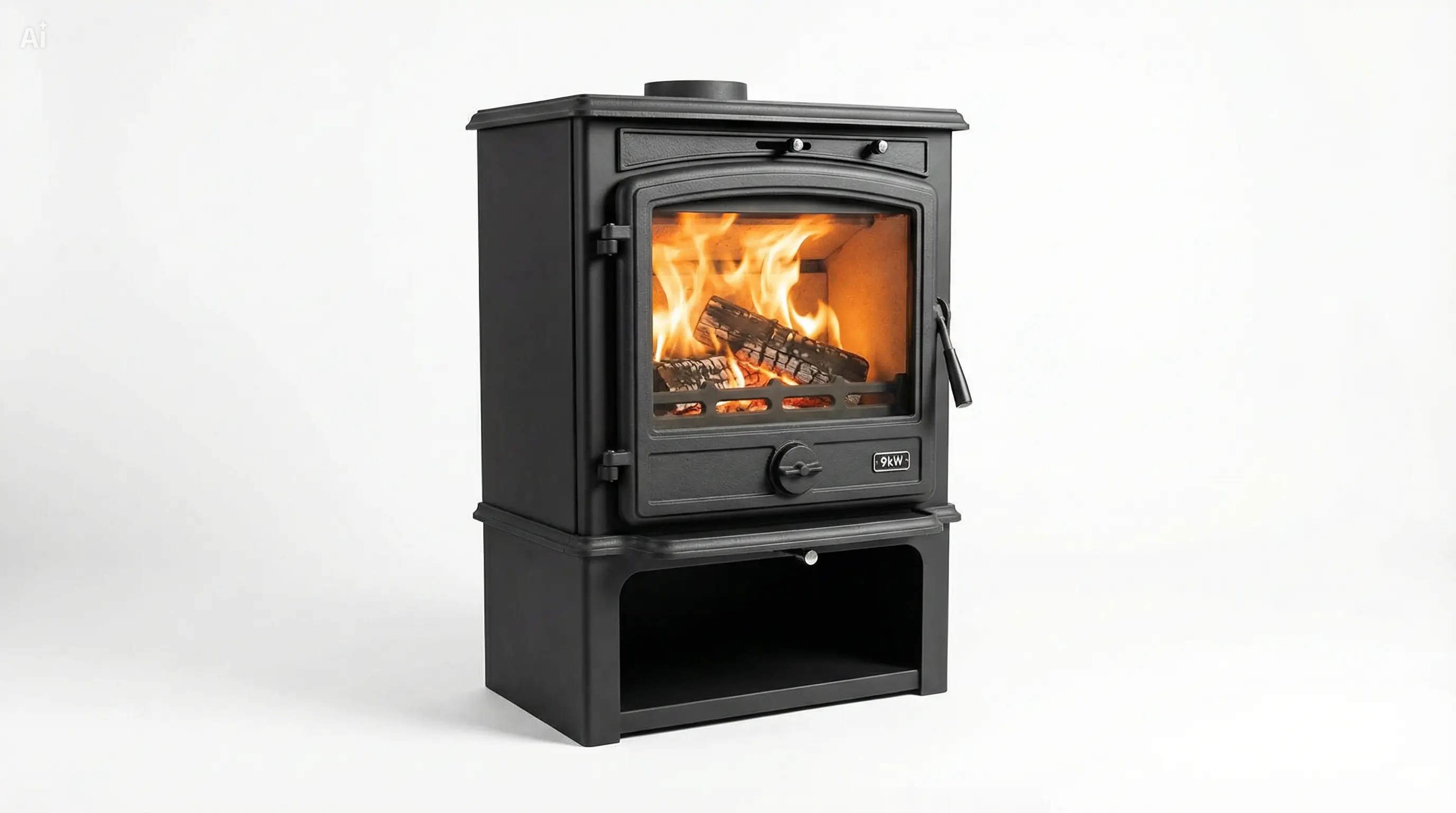 Poêle à bois standard 9 kW – Usage polyvalent