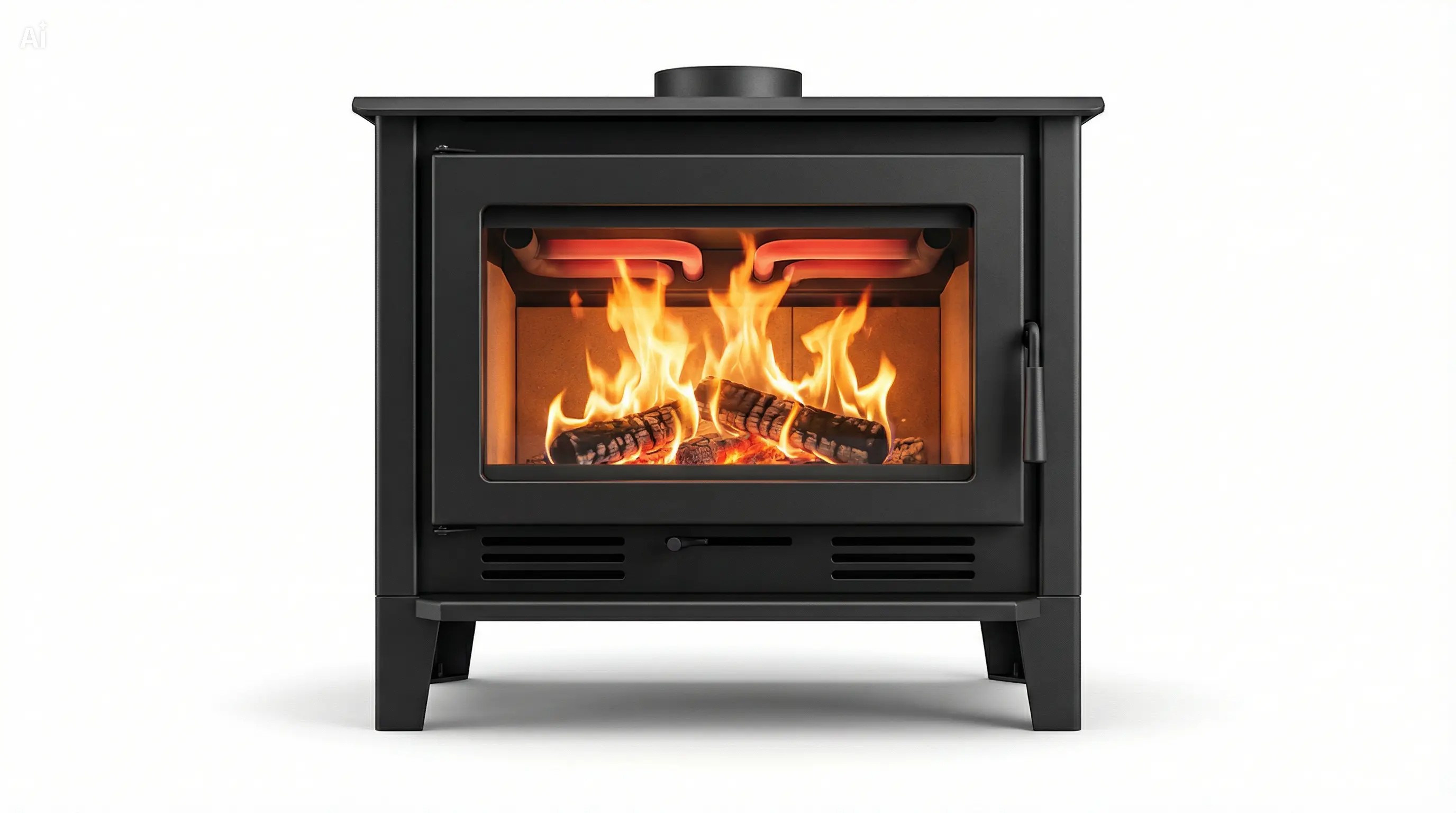 Poêle à bois double combustion